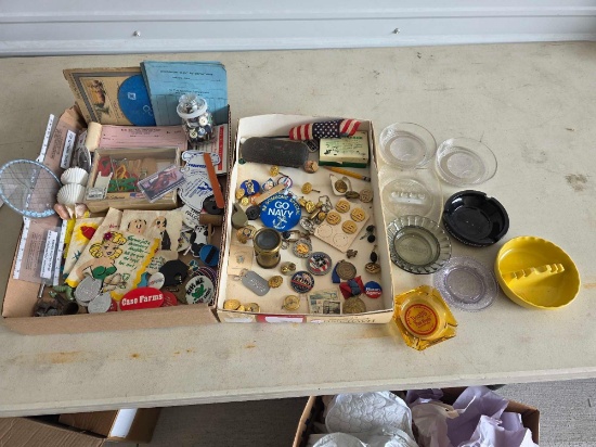 Advertising Items, Early Lens, Military, Ashtrays,