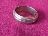 Marked 14Kt Gold Wedding Band 5.2 Grams