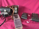 4 Vintage Cameras, Minolta, Ciro Flex, Kodak