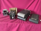 4 Vintage Cameras, Bell & Howell, Clix, Kodak
