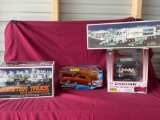 Die Cast Cars, Plymouth, Dodge Engine, Hess Monster Truck and Semi