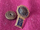 Marked 14Kt Gold American Legion Pin 2.4 Grams