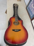 Vintage Yamaha Acoustic Guitar Model # FN-575E w/ Electronics
