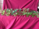 Vintage Green Depression Glass