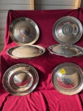 6 Vintage Hub Caps, DeSoto, Pontiac, Chevrolet, etc