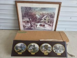 Currier & Ives Cheese Board, Print