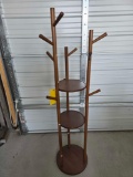 Revolving Hall Tree Coat Rack
