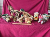Vintage Planters, Chalkware, Ducks, Owl