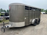 New 2023 S & S 6 X 16 stock trailer