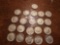 21 US Silver Roosevelt Dimes