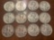 (12) Walking Liberty Half Dollars, Bid x 12