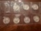 (7) Washington Quarters, 1935-1964, Bid x 7