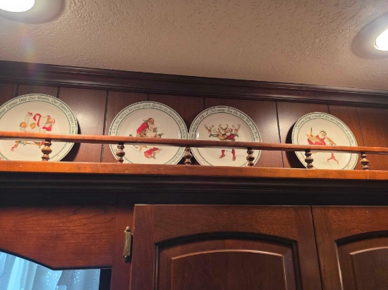 19 Collector Plates, Norman Rockwell, P Buckley Moss, etc
