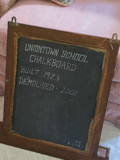 Uniontown School Chalkboard
