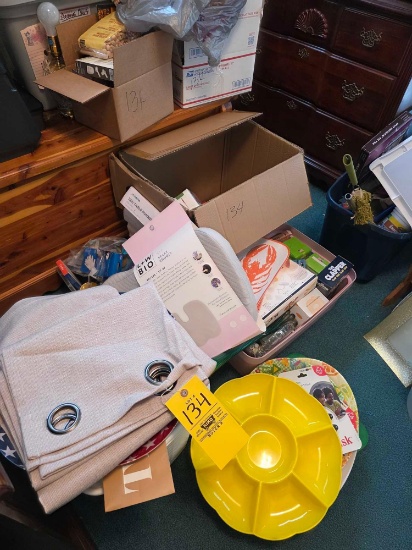 Drapes, Cook Books, Etc Not Including The Totes Or Cedar Chest