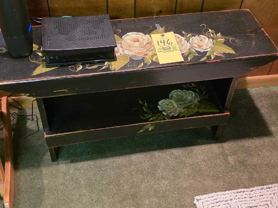 Painted Crock Bench