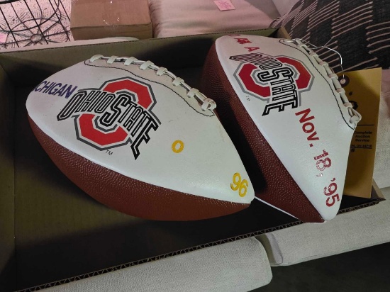 2 Ohio State Footballs