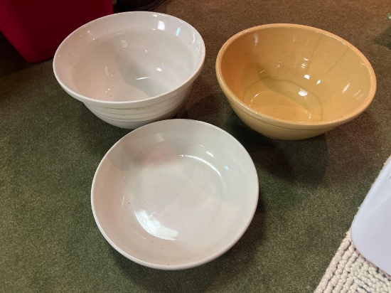 (3) Large Spaghetti Bowls