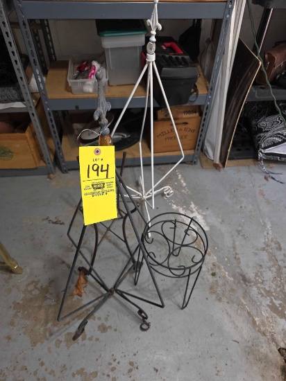Iron Planter Bases, Brass Table Base
