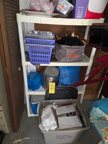 Shelf & Contents Cooler, Bins, Pan,
