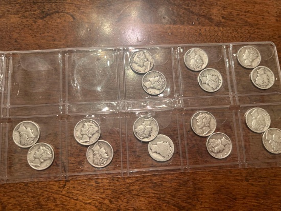 (16) Mercury Dimes, Bid x 16