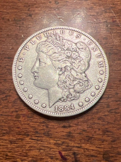 1884 O Morgan Silver Dollar