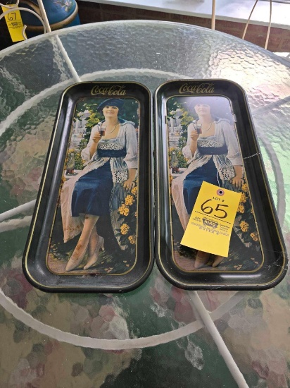 2 Coca Cola Trays