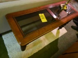 Glass Top Sofa Table, Lamp