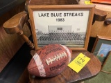 1988 Lake Football Team Signed Football, 1983 Lake Football Team Photo