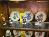 1971,72,73 Hummel Plates & 4 Hummel Figures