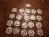 21 US Silver Roosevelt Dimes