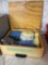 Wood Box with Polishing and Buffing Cloths