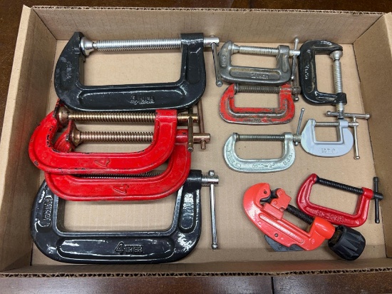 Assorted C-Clamps