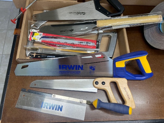Assorted Saws and Saw Blades