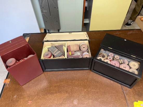 Assorted Sandpaper in Handmade Boxes
