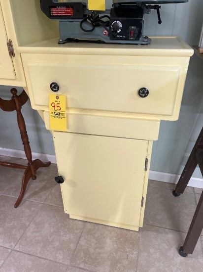 Custom Made Cabinet on Casters and Contents
