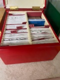 Wood Box with Vintage CDs
