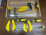 (2) Stanley Clutch Lock Clamps, (2) Bar Clamps
