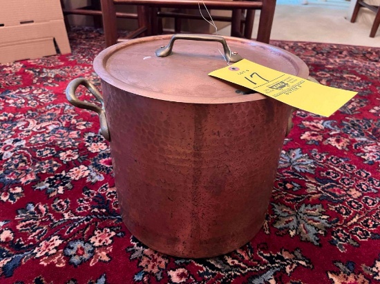 Copper stock pot