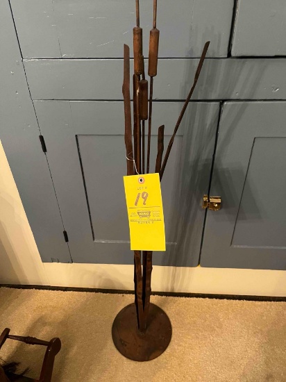 Copper cattail decor
