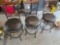 3 Swivel Stools