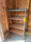 Gray metal adjustable shelf