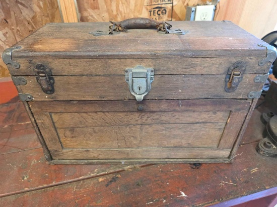 Oak Machinist Chest Tool Box Some Tools