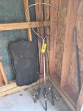 Fishing poles and net