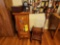Wooden Two Step Stool, Primitive Jelly Cabinet, Heart Shaped Painted Jewelry Box, Quilt Rack