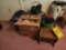 Sewing Chest, Assorted Rag Rug Yarn