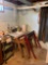 Porcelain Top Table, Saw Horses, Oil Lamps, Cart