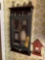 Primitive Wall Cabinet with Brass Bells