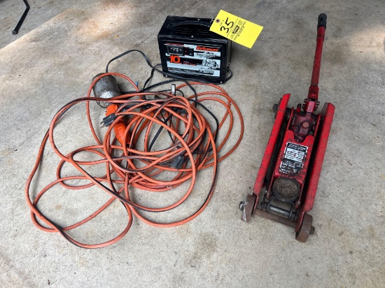 Battery Charger, Extension Cord, Jack