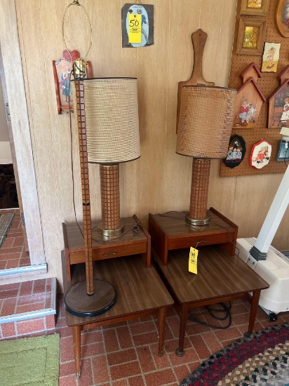 MCM End Stands, Table Lamps, Floor Lamp